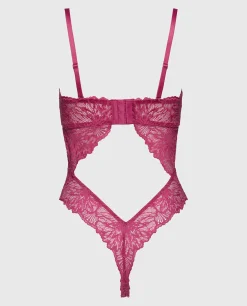 Allover Lace Open Back Bodysuit in*La Senza Discount