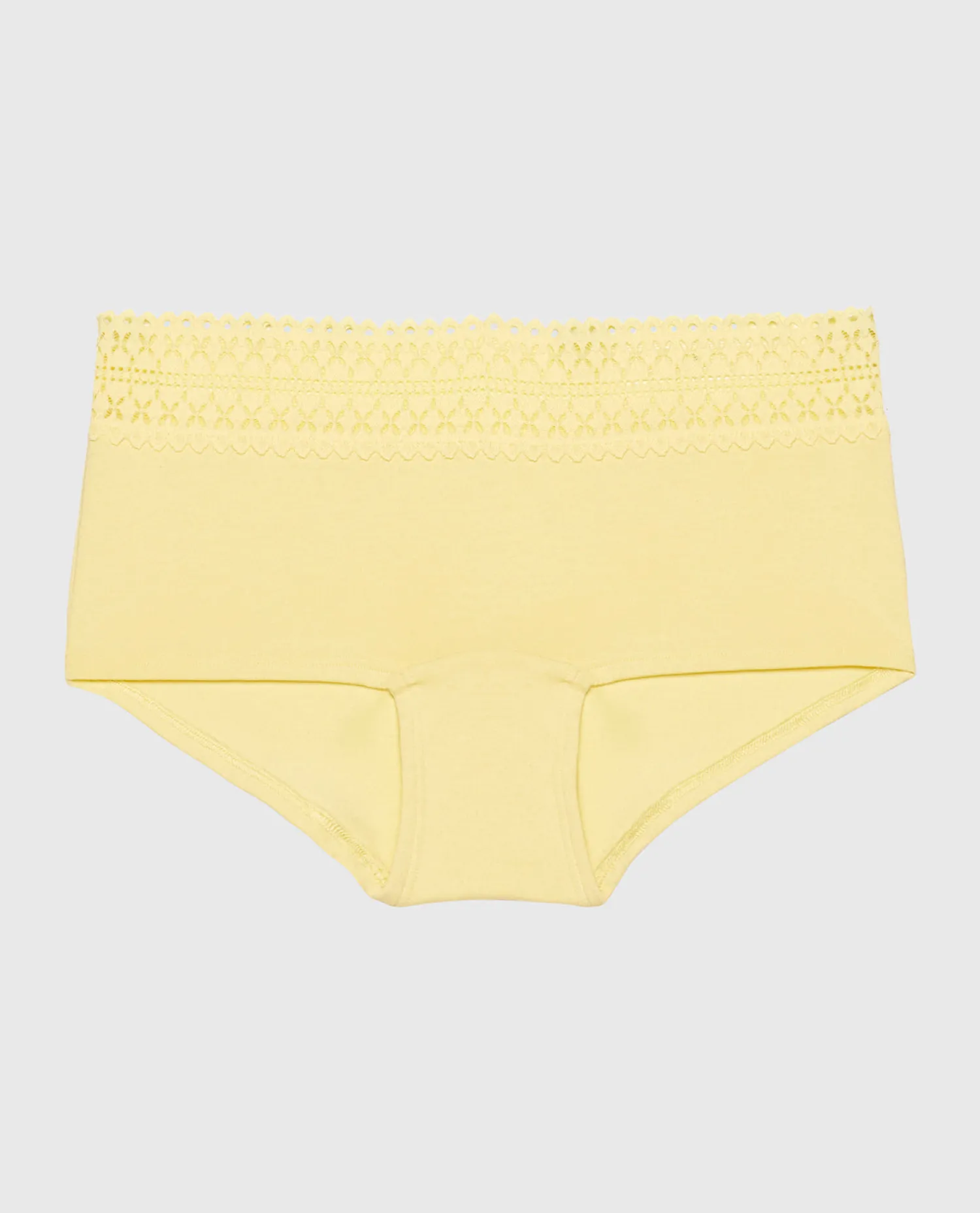 Boyshort Panty with Lace Trim in*La Senza Hot