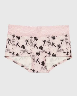 Boyshort Panty with Lace Trim in*La Senza Outlet