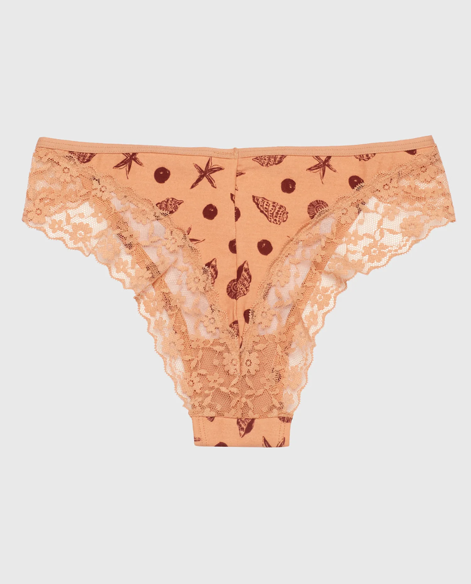 Cheeky Panty with Lace Trim in She Sells Sea Shells*La Senza Outlet