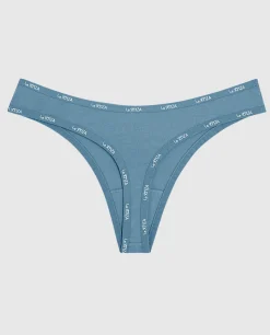 Everyday Thong Panty with Logo Trim*La Senza Sale