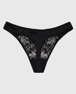 High Leg Lace Thong Panty in*La Senza New