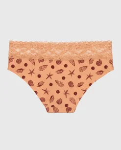 Hipster Panty with Lace Trim in She Sells Sea Shells*La Senza Fashion