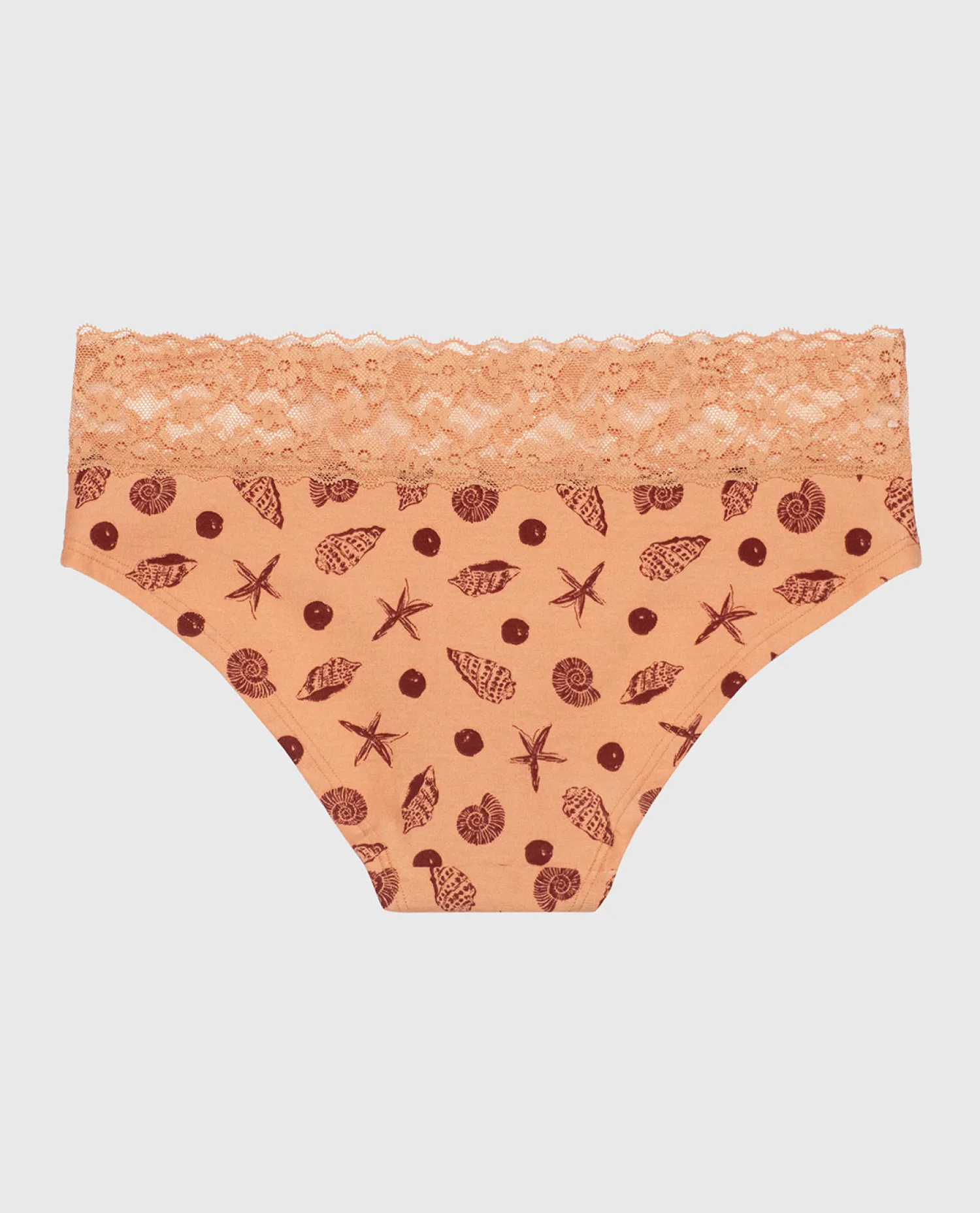 Hipster Panty with Lace Trim in She Sells Sea Shells*La Senza Fashion