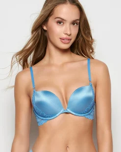 Lace Wing Push Up Bra in Pacific Coast*La Senza Clearance