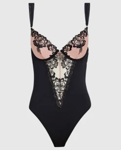 Lightly Lined Plunge Bodysuit*La Senza Outlet