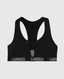 Low Impact Logo Sports Bra in Black*La Senza Discount