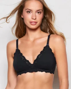 Nursing Bra with Lace Wing in Black*La Senza Outlet