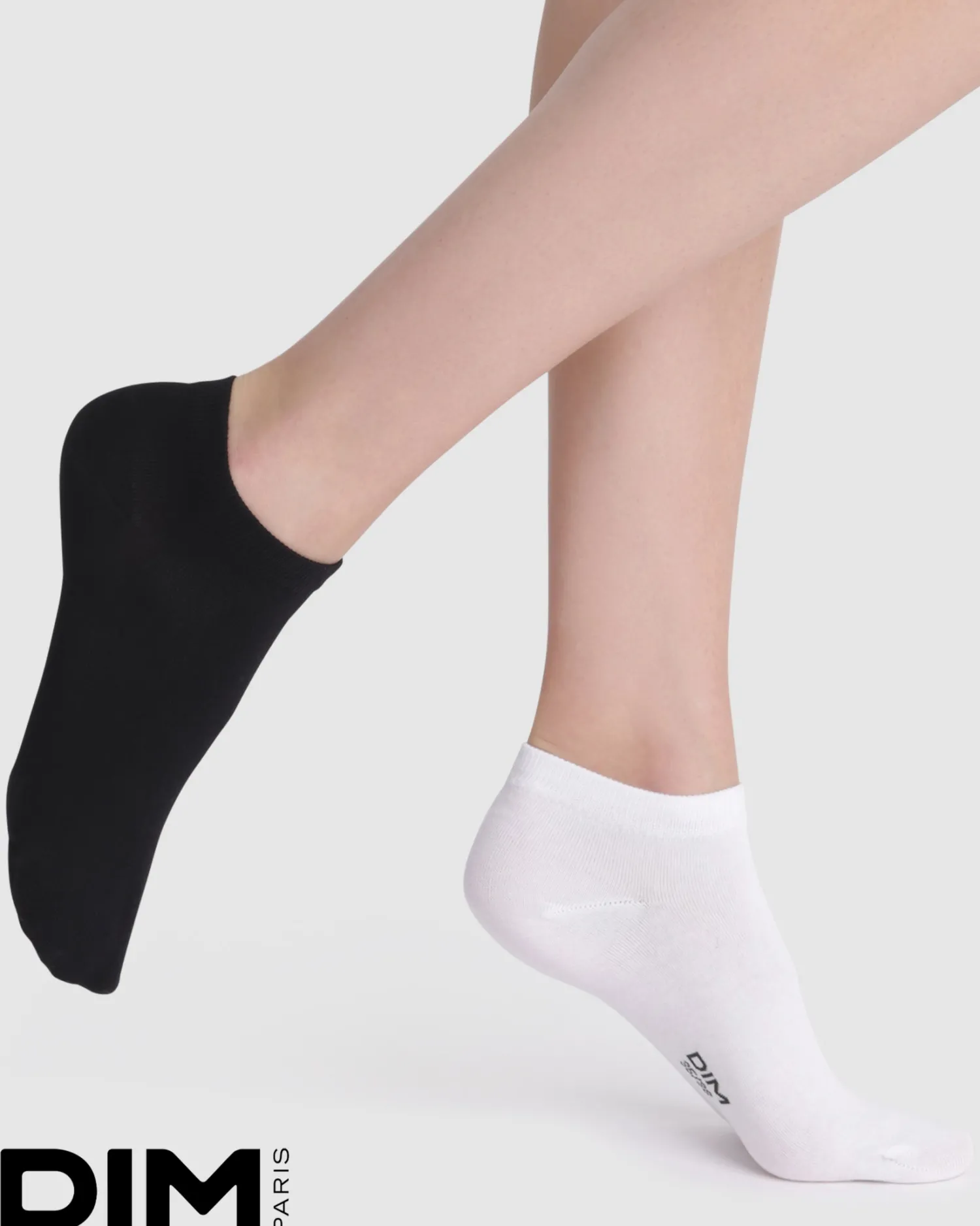 Pack of 2 Cotton Ankle Socks in Black and White*La Senza Clearance