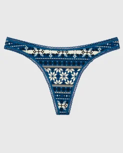 Remix Cotton Thong Panty*La Senza Discount