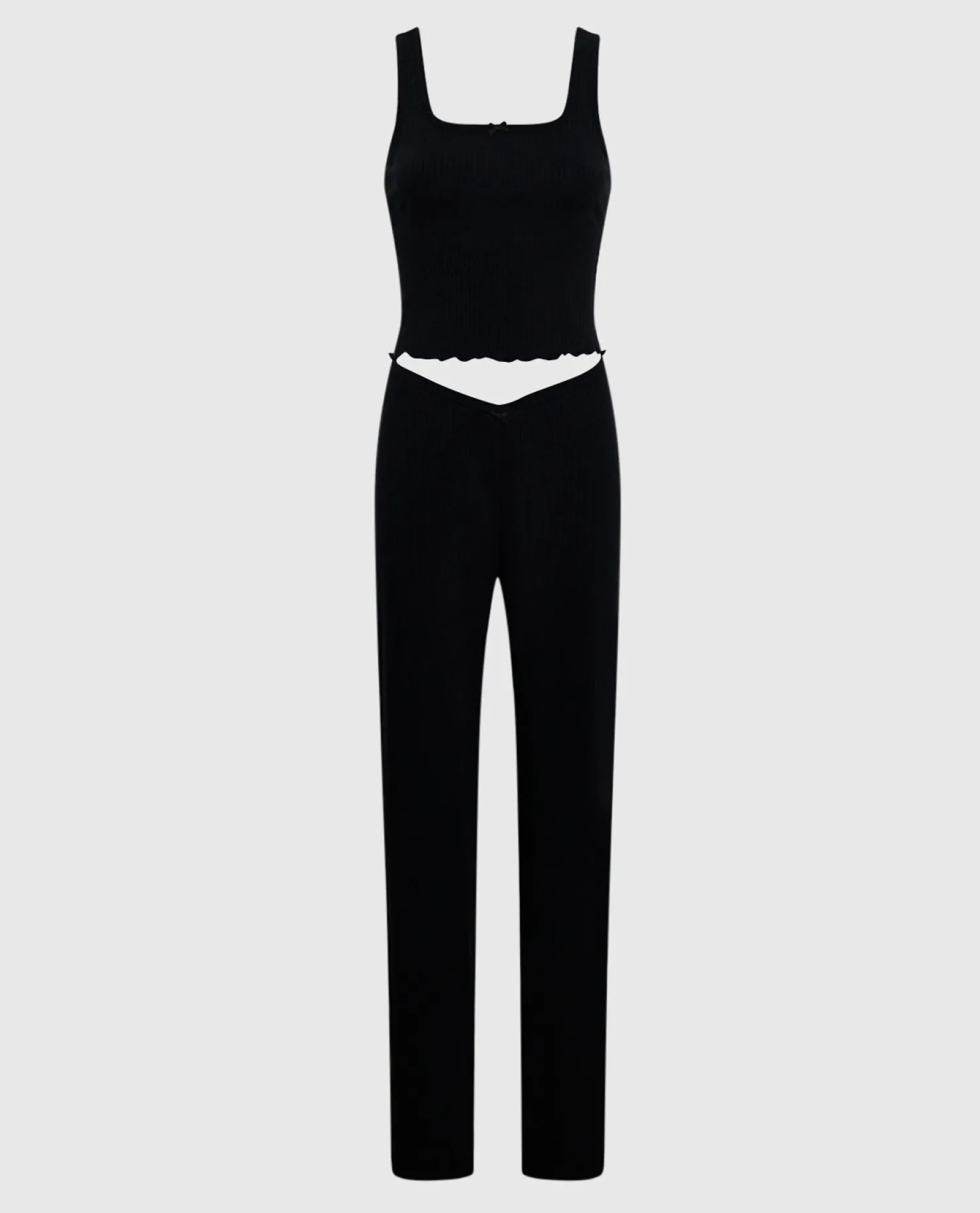 Ribbed Pajama Pant with V-Waist in*La Senza New