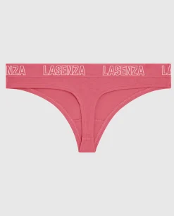 Smooth Thong Panty with Logo Band*La Senza Online