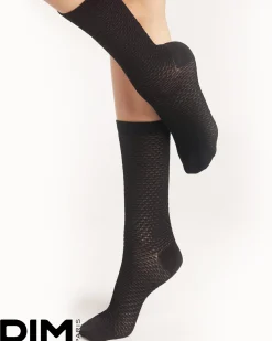 Textured Crew Socks in Black*La Senza Best