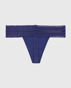 Thong Panty with Lace Trim in*La Senza Outlet