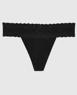 Thong Panty with Lace Trim*La Senza New