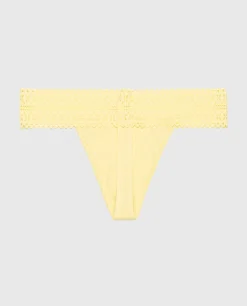 Thong Panty with Lace Trim in*La Senza Hot