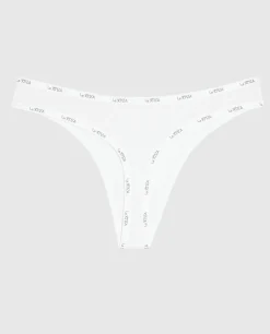 Thong Panty with Logo Trim in*La Senza Hot