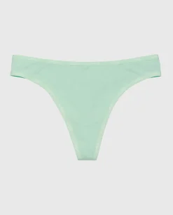 Thong Panty with Logo Trim in*La Senza Discount