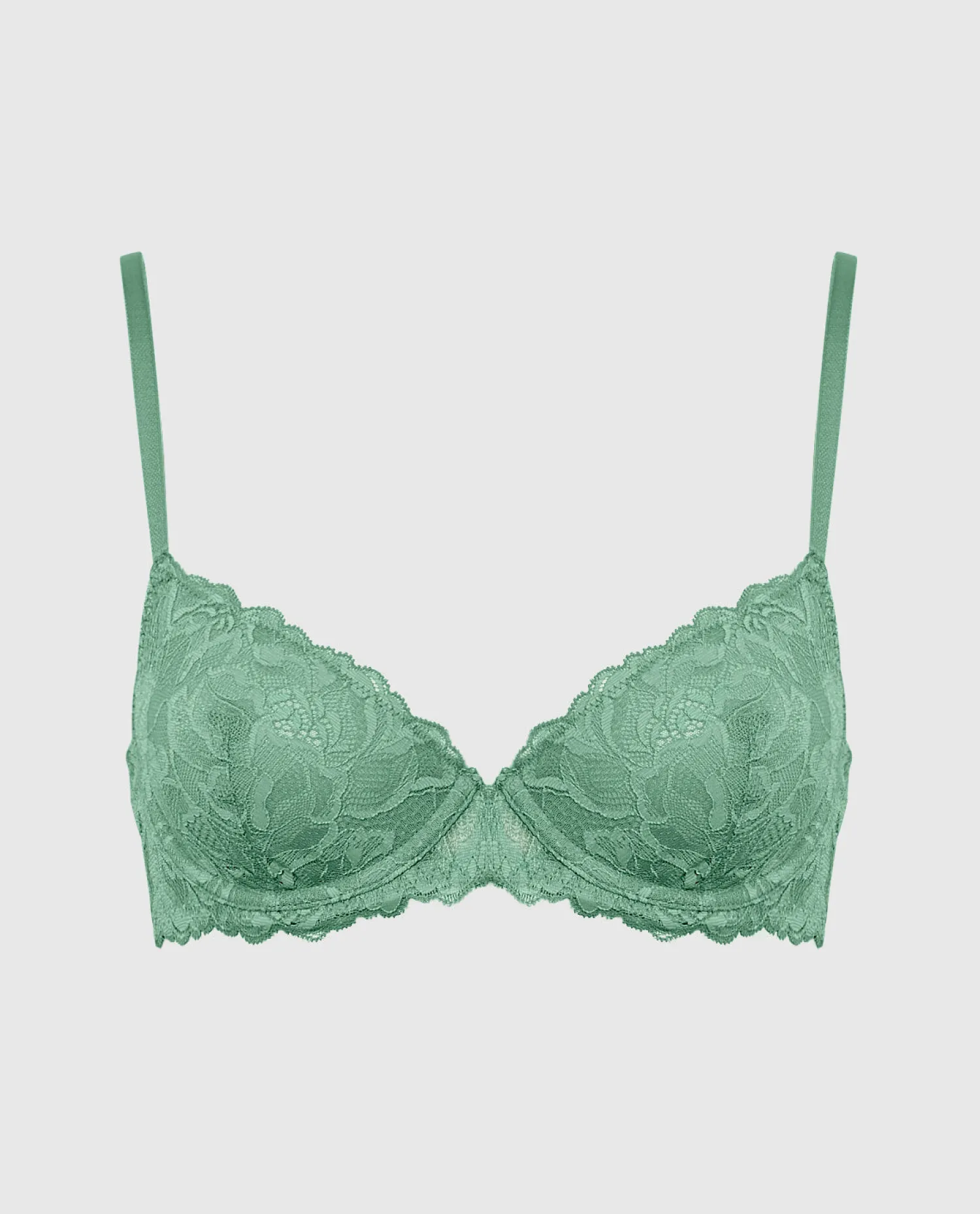 Unlined Demi Bra with Allover Lace*La Senza Outlet