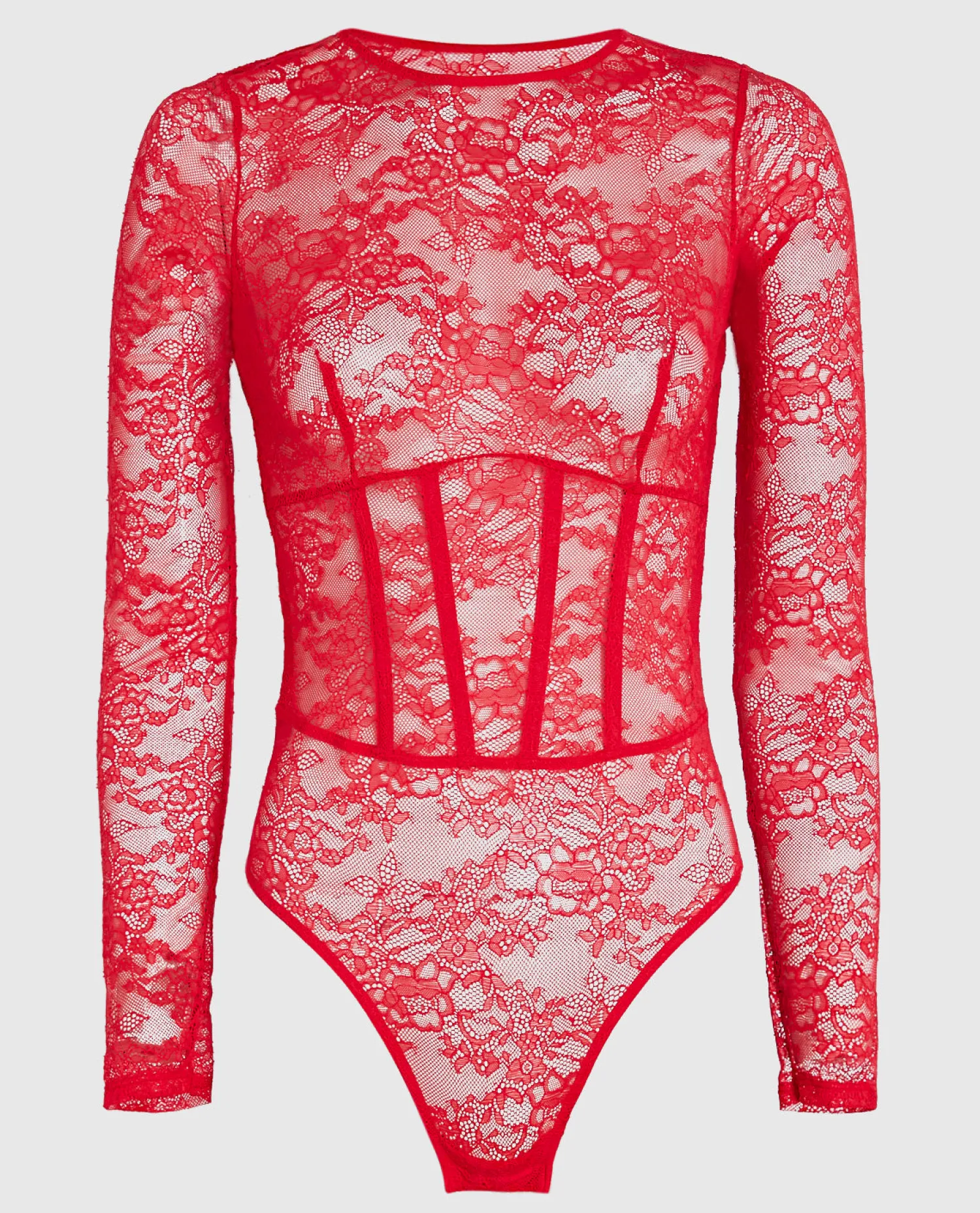 Unlined Long Sleeve Bodysuit in*La Senza Hot