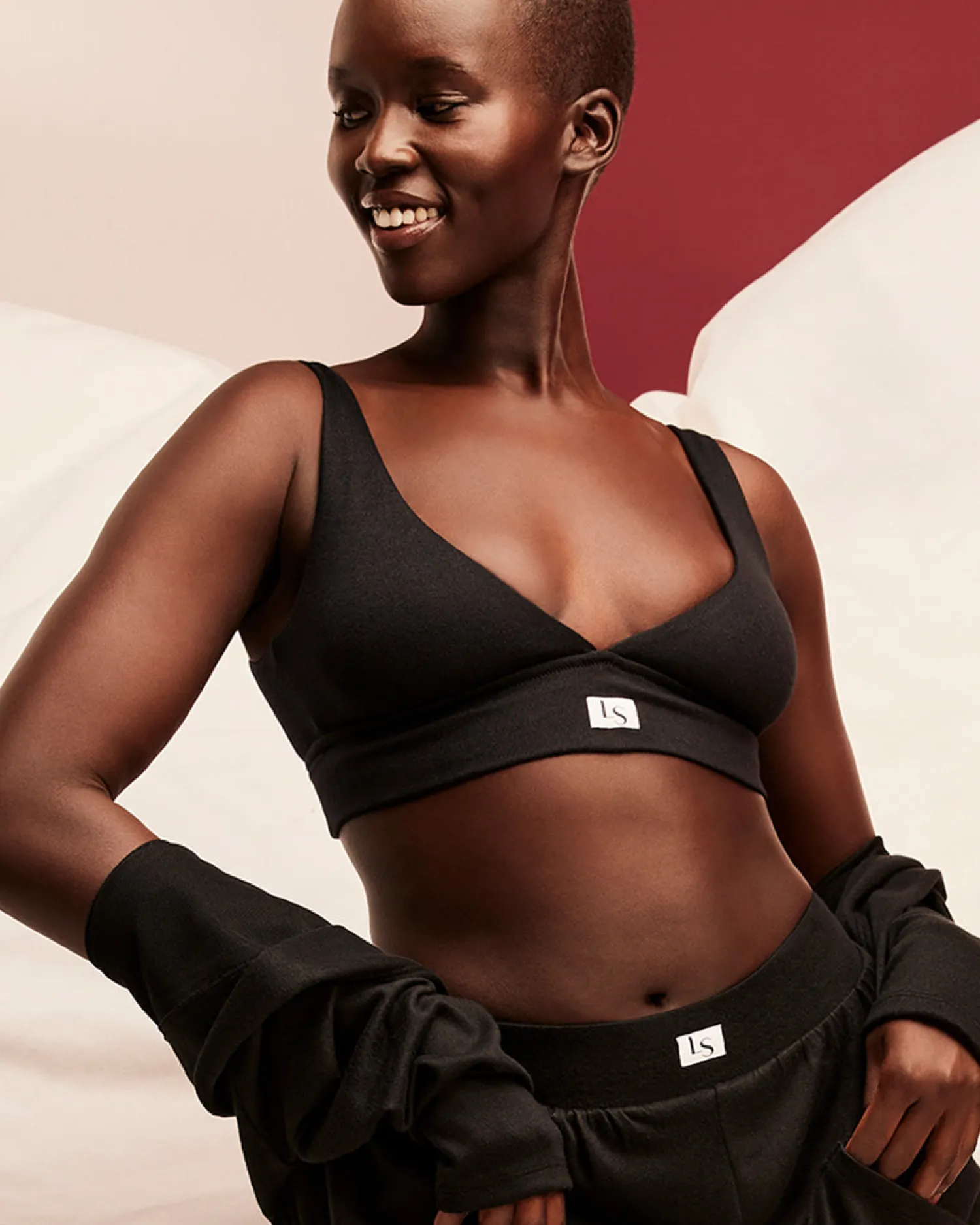 V-Neck Bralette with Logo in*La Senza New